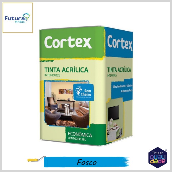 Tinta Acrílica Cortex Econômica Fosco, 18lt